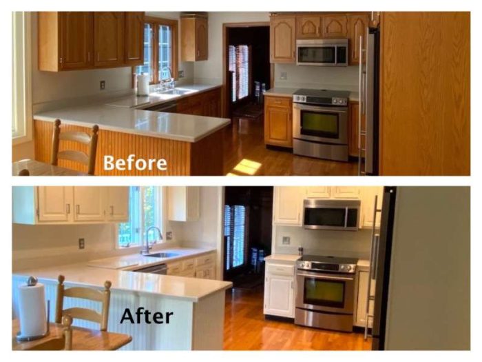 Weymouth Kitchen Cabiets Before & After